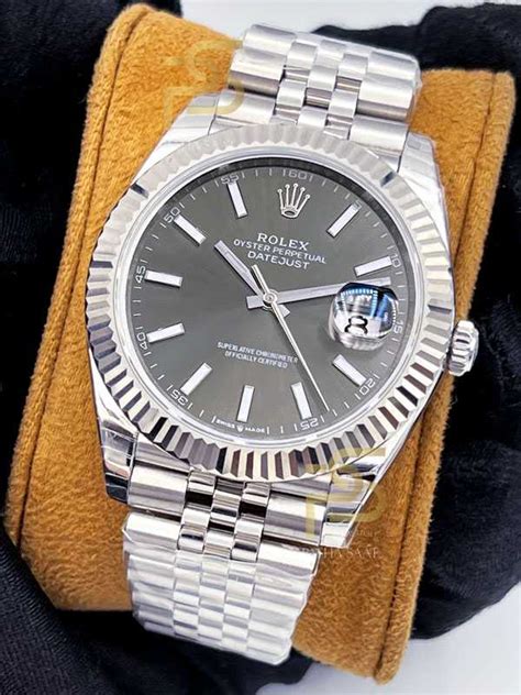 rolex rhodium vs silver dial